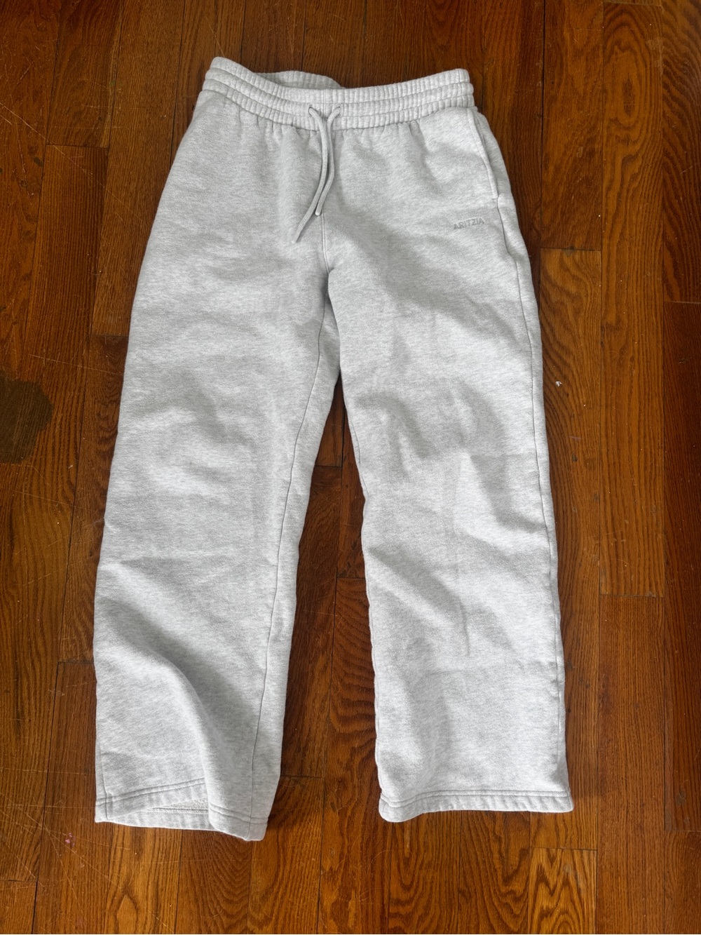 Aritzia Light Gray Sweatfleece Boyfriend Fit